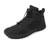 Bottes de neige d'hiver 37 avec lacets, bottes chaudes et confortables pour hommes et femmes bottes amphibiens hautes, Noir 3, 45 EU
