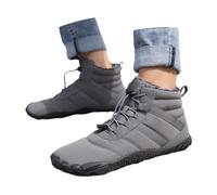 Bottes de neige d'hiver 37 avec lacets, bottes chaudes et confortables pour hommes et femmes bottes amphibiens hautes, Gris 1, 41 EU