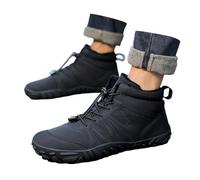 Bottes de neige d'hiver 37 avec lacets, bottes chaudes et confortables pour hommes et femmes bottes amphibiens hautes, Noir 4, 47 EU
