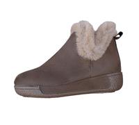 Bottes de neige d'hiver pour femme - Bottines de randonnée imperméables et décontractées avec doublure en polaire imitation daim, marron foncé, 40 2/3 EU