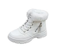 Bottes de neige d'hiver pour femmes, bottines chaudes, à lacets, petit talon compensé, plates, imperméables et antidérapantes, idéales pour la randonnée et les déplacements quotidiens sur la neige et