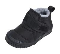 Bottes de neige d'hiver pour tout-petits garçons et filles par temps froid pour bébé - Faux chaussures avec boucle auto-agrippante - Doublure thermique - Chaussures pour filles - Taille 4, Noir , 25