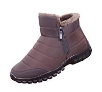 Bottes de neige d'hiver thermiques pour homme avec doublure en fourrure - Imperméables - Pour temps froid - Chaudes et antidérapantes - Légères et pelucheuses, a, 39.5 EU