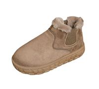 Bottes de Neige féminines polyvalentes pour Temps Froid - Confort Thermique avec Doublure en Polaire et Design décontracté pour activités Quotidiennes en extérieur (Coffee, 38)