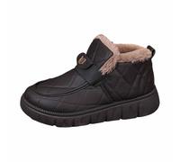 Bottes De Neige Femme Bottes Blanches Chaussure De Ski 46 Mi Mollet Bottine Randonnée D Hiver Bottines Caoutchouc Chaussures Fourrées Épaisses Botte Boots Doublure Imperméable Chaude Durable Fourrée