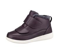 Bottes de Neige Femme Fourrées en Cuir Bottes Femme Hiver Chaudes Confort Botte de Neige Imperméable pour Seniors Bottine Plate Snow Boots Fourrées Bottines Chaussure Hiver Chaussures de Randonnée