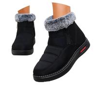 Bottes de Neige Femme Hiver Fourrées Chaudes Confortables Chaussures Hiver Casual avec Doublure Douce, Confortables pour Promenades, Ville et Saison Froide