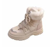 Bottes de Neige Femme Imperméables Fourrées Confortables Bottes Neige Imperméables et Fourrées, Protection Chaleur pour Extérieur, Voyage et Conditions Hivernales