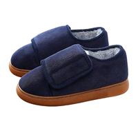 Bottes de Neige Hiver Femmes Hommes, avec Chaud Fourrure Doublure, Chaussure Hiver Chaude Confortables Antidérapant, for Personnes âgées Men Blue 37