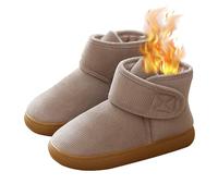 Bottes de Neige Hiver Femmes Hommes, Chaud Fourrure Doublure, Chaussure Chaude Confortables Antidérapant, for Personnes âgées Women Beige 34