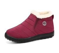 Bottes de Neige Homme Imperméables Doublé Chaud Chaussures d'Hiver Antidérapant Décontracté et Confortable Pour La Randonnée, Le Travail