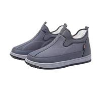 Bottes de neige imperméables à enfiler pour homme avec doublure en polaire | Bottines confortables et antidérapantes pour la neige, l'hiver, chaudes, tendance, décontracté, sport, plein air