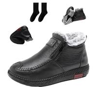 Bottes de neige imperméables antidérapantes en peluche épaisse doublée de