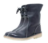 Bottes de neige imperméables pour femme, bottes de randonnée d'hiver avec doublure en polaire, restent au chaud, bottes de neige artificielles orthopédiques, Noir , 40 EU