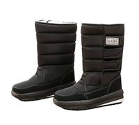 Bottes De Neige Imperméables pour Homme Botte De Randonnée Isolées Et Chaudes Bottes De Travail Antidérapantes Chaussures De Marche pour Homme par Temps Froid,Noir,40