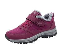 Bottes de neige orthopédiques chaudes pour femme avec soutien de la voûte plantaire - Confortables - Doublure en fourrure - Chaussures de marche thermiques antidérapantes - Imperméables - Faciles à