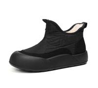 Bottes de Neige pour Femme Tendance et Confortables modèle Facile à Enfiler avec Doublure Chaude et Semelle épaisse parfaites pour Les Aventures Hivernales et Un en (Black, 40)