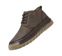 Bottes de neige pour homme doublées de fourrure - Imperméables - Chaudes - Antidérapantes - Chaussures d'extérieur pour la promenade du chien - Chaussures de trekking thermiques antidérapantes