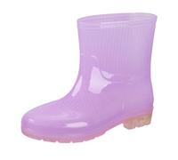 Bottes de pluie à talon bas pour femme - Résistantes à l'eau - Faciles à enfiler et à enlever - Couleur unie - Faciles à nettoyer - Durabilité accrue - Pour la pêche, le lavage de voiture, la cuisine