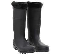 vidaXL Bottes de pluie avec chaussettes amovibles PVC noir Taille 38