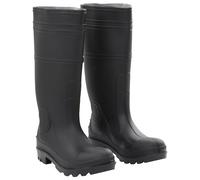 Bottes de Pluie avec Chaussettes Amovibles Chaussures Noir Taille 46 PVC vidaXL