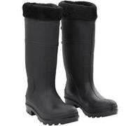 Bottes de pluie avec chaussettes amovibles noir taille 39 PVC Noir G