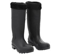 Bottes de Pluie Chaussures de Travail Bottillon Sécurité Adulte Noir PVC vidaXL