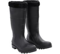 Bottes de Pluie avec Chaussettes Amovibles Chaussures Noir Taille 46 PVC vidaXL
