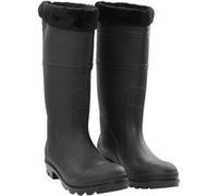 Bottes de Pluie avec Chaussettes Amovibles Chaussures Noir Taille 46 PVC vidaXL