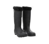 Bottes de pluie avec chaussettes amovibles noir taille 46 PVC