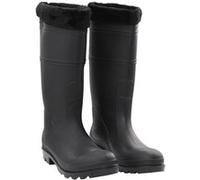 Bottes de Pluie avec Chaussettes Amovibles Chaussures Noir Taille 46 PVC vidaXL