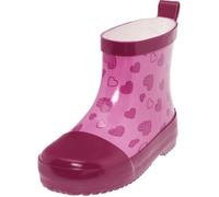 Playshoes Naturkautschuk Halbschaft Herzchen, Bottes & Bottines de Pluie Garçon Fille, Rose (Pink 18), 22 EU