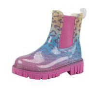 Bottes de Pluie, Caoutchouc Randonnées Antidérapant Bottines Impermeable Pluie Jardinage Chaussure Mi Saison Couleur Unie Extérieur Bottes, Multicolour, 37