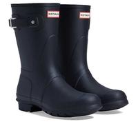 Bottes de pluie courtes Hunter Tri-Colour Logo Backstrap pour femme - HUNTER - Noir - Bride - Caoutchouc 40/41
