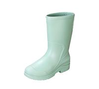 Bottes de pluie courtes pour femme - Bottes de pluie pour femme - Bottes de pluie en caoutchouc pour femme - Travail extérieur avec confort - Bottes de pluie hautes originales, Vert, 39.5 EU