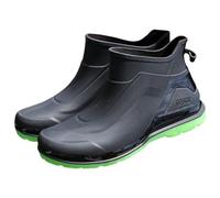 Bottes de pluie courtes pour homme - Antidérapantes - En caoutchouc - Confortables - Résistantes à l'abrasion - Chaussures de jardin - Bottes de pêche légères, vert, 41 EU