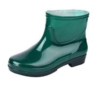 Bottes De Pluie Courtes Robuste - Chaussure Imperméable Antidérapant Uni Botte En Caoutchouc Homme Femmes Plein Air Boots Épaisse Léger Chaussure Décontracté Elastique