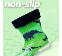 Bottes de pluie dinosaure pour enfants - Garçons. Chaussures vertes imperméables pour l'extérieur, anti-dérapantes et légères pour le jeu et l'école EUR34,EUR26,EUR27,EUR28,EUR29,EUR30,EUR31,EUR32,EUR