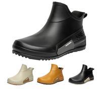 Bottes de pluie en caoutchouc à tige courte, unisexes, bottines de pluie, bottes de pluie, bottes de pluie, bottes de pluie, bottes de plein air, chaussures de jardin, chaussures pour homme