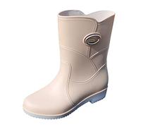 Bottes de pluie en caoutchouc pour femme Taille 8, blanc, 38 EU