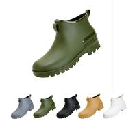 Bottes de pluie en caoutchouc pour homme et femme - Imperméables - Antidérapantes - En PVC souple - Bottes mi-hautes - Bottes de pluie avec semelle antidérapante - Bottes basses en caoutchouc - Bottes