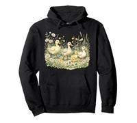 Bottes de Pluie en Forme de Famille de Canards - Aquarelle - Fleurs Sauvages Sweat à Capuche