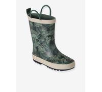 Bottes de pluie enfant collection maternelle vert imprimé 30