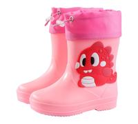 Bottes de Pluie Enfant Galoches Imperméables Enfants tendance pour Bottines Fille Avec Sympathique Imprimé EVA Ultralégères et tanches Lumières clignotantes l'exploration en plein air