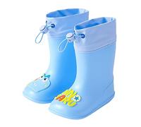 Bottes de Pluie Enfant Mixte Rainyday Botte Chaussures Semelle paissie Antidérapant Confortables Neige pour Garçons et Filles