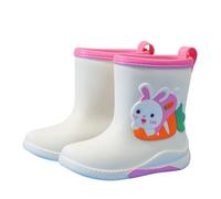 Bottes de Pluie Enfant Mixte Rainyday Botte Tendance pour Enfants Semelle Confortable Style Simple Matériau PVC Détails Réfléchissants Garçons et Filles