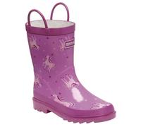 Bottes de pluie enfant - REGATTA - MINNOW - Caoutchouc naturel - Rose - A élastique - Plat 39,5