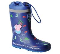 Bottes de pluie enfant REGATTA RKF713 - Bleu New Royal - Semelle à crampons multidirectionnelle 33