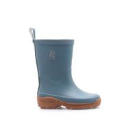 Bottes de pluie enfant Rouchette Clean bleu - doublure coton bio GOTS, semelle auto-nettoyante (32/33) 32/33