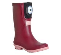 Bottes de pluie fairweather shine brite rouge sombre / rose pâle vif 32